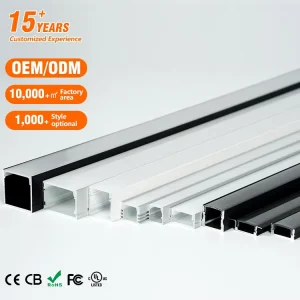 EU in Stock 18mm Width Surface Mounted LED Linear Light Aluminum Channel Aluminium Extrusion Profiles for LED Light