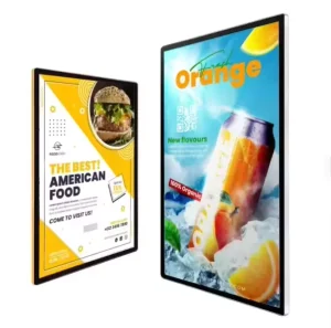 Easy Change Ultra Thin Light Box Aluminum Slide in Frame Restaurant Menu Board Temper Glass Led Light Box