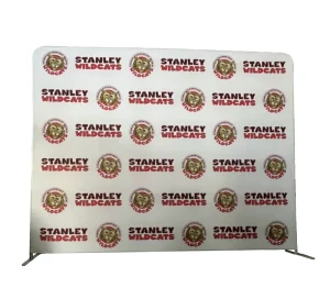 Easy Install Straight Style Backdrop Step and Repeat Pillow Case Backdrop Banner With Aluminium Alloy Frame