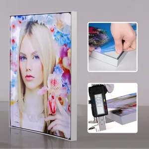 Easy Installation Front Lit Textile Fabric Aluminum Frame 17mm Ultra Thin Sign Box Aluminum Profile