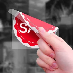 Easy Remove Custom Static Cling Car Decal No Glue Transparent Film Electrostatic Reversed Printed Static Clings Window Stickers