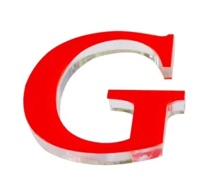 Easy to Install and Long lasting Transparent Acrylic Crystal Non luminous Letters Are Used for the Display Area