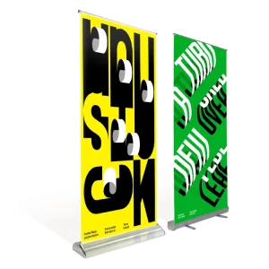 Eco Advertising Indoor Display Roll up Banner Stand Portable Retractable Pull up Banner Display Rollup Stand