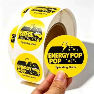 Eco Friendly Durable Holographic BOPP UV Vinyl Adhesive Stickers Strong Permanent Waterproof Oil Proof Heat Resistant Food Grade