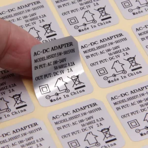 Eco Friendly Durable Matte Holographic Vinyl Labels Strong Permanent Adhesive Waterproof Oil Proof UV Resistant Heat Resistant