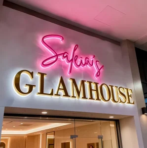 Eco-Friendly Material Rooftop Letters Outdoor Signage LED Backlit Outdoor Light Illuminated Signs Retail Store Signage