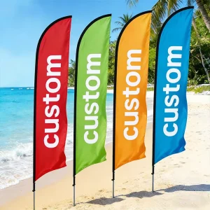 Eco Friendly Portable Teardrop Pennant Banner Flag Eye Catching Long Lasting Retail Pop Sale Limited Time Promotion Free Design