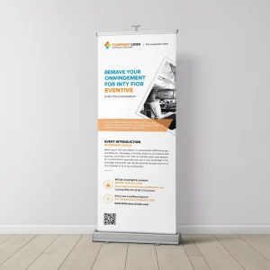 Eco Friendly Roll Up Banner Stand Custom Graphic Print for Product Display
