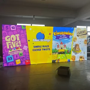 Eco Friendly Trade Show Display Booth SEG Light Box Distributors Recycled Aluminum Profile Fabric