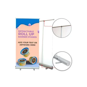 Eco Indoor Display Roll up Banner Stand Portable Retractable Roll up Display for Advertising and Promotion