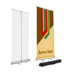 Eco Indoor Outdoor Display Aluminum Alloy Roll up Banner Stand Portable Retractable Roll up Display