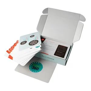 Eco Recycled Grey Board Poker Storage Box Magnetic Flip Matte Film Shockproof Integrated Foam Liner Card Box