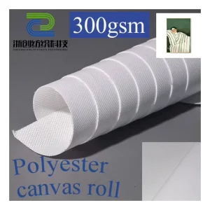 Eco Solvent Glossy Art Inkjet Printing 300gsm Polyester Stretched Canvas Roll for Printed Canvas