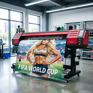 Eco Solvent Inkjet Printer with XP600 Printhead CMKY Flex Banner Indoor Outdoor Advertisement Printing Machine Tube Egg