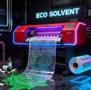 Eco Solvent Large Format Outdoor Printing Machine 1.8m 1.6m 1.96m Platform Xp600 I3200 Print Head Fully Automatic