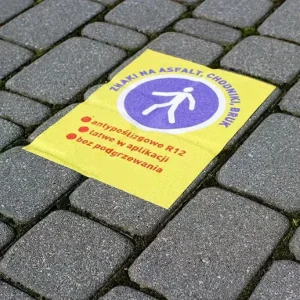 Eco Solvent Printed PVC Vinyl Floor Stickers Matte Self Adhesive Flame Retardant Permanent Roll Aluminium Foil Material