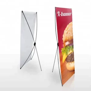Economic Advertising Display Portable X Banner Stand 60x160cm 80x180cm Display Banner