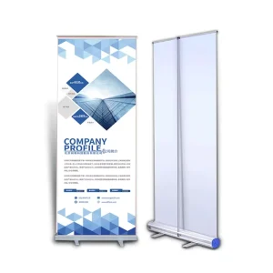 Economical Aluminum High Quality Outdoor Exhibit Retractable Scroll Roll up Display Pull up Stand Advertising Display Banner