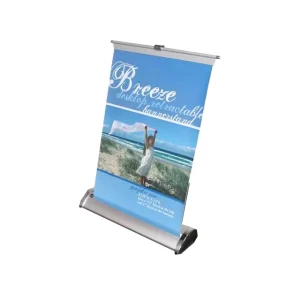 Economical Roll Up Display Advertising Banner Stand Table With A3 A4 Customizable Sizes