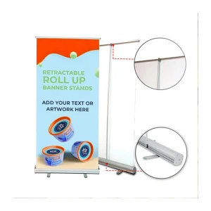 Economical Roll up Display Advertising Banner Stand Aluminum Retractable Advertising Roll up Banner Stand