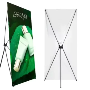 Economical X Banner Stand Banner Display 60x160cm 80x180cm Aluminum Fiberglass Steel Flagpole PVC Banners Weatherproof Reusable