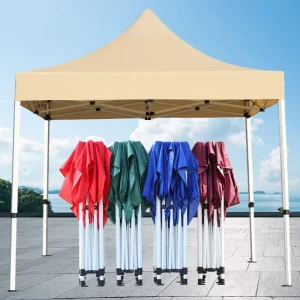 Economy-Style Folding Pop-Up Canopy Tent Double Layer PVC Polyester Waterproof Custom Printed Advertising Booths Outdoor/Indoor
