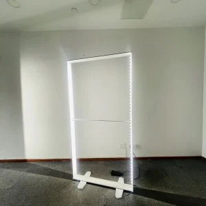Edge Lit Toolless SEG Double sided Custom Logo LED Tension Fabric Free Standing Light Box Aluminum Frame for Advertising