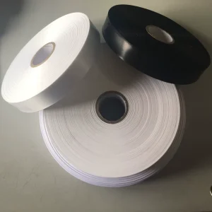 Edge Satin Double Sided logo Custom Ribbon for Print Multicolor Woven Edged Polyester Stain Ribbon