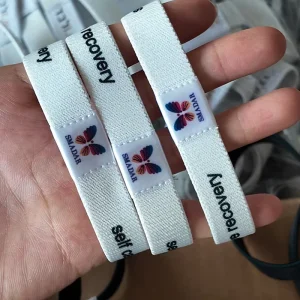 Elastic Fabric Wristband for Exhibitions Custom Logo Factory Supply