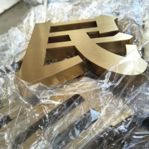 Electronic Signs 3D Stainless Steel Storefront Sign Metal Letters Custom Metal Building