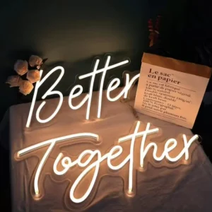 Elegant Neon Lights for Your Dream Wedding Decoration Romantic Wedding Decoration With Neon Lights