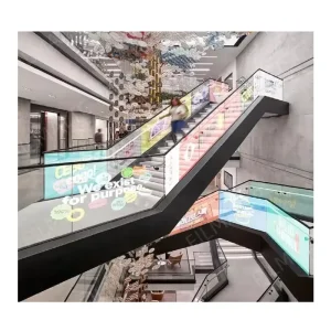 Elevator Glass Decorative Film Transparent LED Film Panel Screen Commercial Video Advertising LED Display Pantallas LED