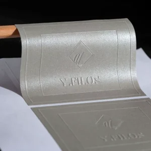 Embossed LOGO Bronzing Bump Gold Self adhesive Custom Label Dumb Gold Trademark Sticker Custom Sealing Sticker