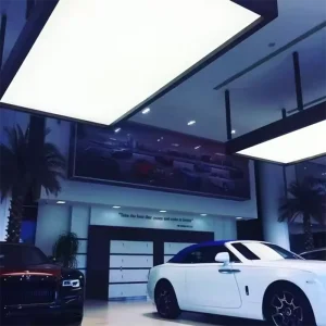 Energy Saving Commercial LED Ceiling Sign Bright Illumination for Retail Store Custom Branding PVC Film Lightbox