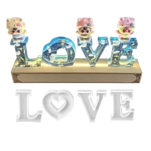 English Alphabet Home Love Letter Mold Silicone Mold for Hand Resin Craft Making