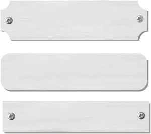 Engrave Outdoor Easy Fixed Stainless Steel Brass Plaque Custom Small Blank Metal Nameplate for Historic & Memorial Sign