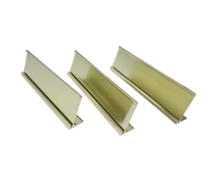 Engraving Plate Anodized Metal Table Nameplate Sign Holder Custom Aluminum Extrusion Profile Printed Engraved Nameplates