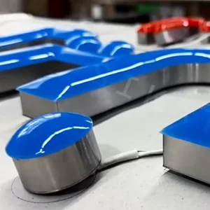 Epoxy Resin 3D Acrylic LED Channel Letters Stainless Steel Frontlit Sign for Building and Company Hospital Name Board LED Lighting