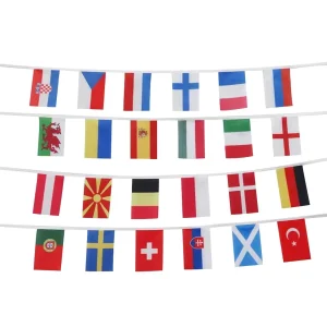 Europe Countries Euro Cup Country Flag Bunting National String Flags Banner Football Event Garlands Quality String Flag