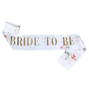 European American-style Bride to Be Sash Formal Shoulder Strap Ribbon Printed Heat-Stamped Banner JD059 Customizable