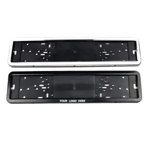 European Standard Metal License Plate Frame Custom Black Sprayed Holder for Russian Ukrainian Cars