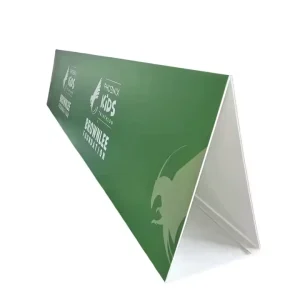 Event Sign Free Standing Custom Printed PVC Triangle Display Board Table Tank Sign for Yard Lawn Triangle Signs