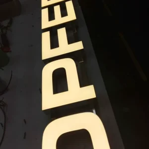 Excellent 3d Raised Front Channel Letter Bright Luminous Characters Epoxy Resin Shop Advertising Sign