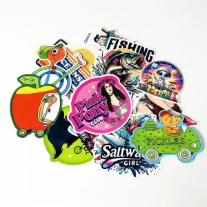 Excellent Quality Customized Die Cut Logo Sticker Printed Water Resistant Outdoor Waterproof Self Adhesive Die Cut Stickers