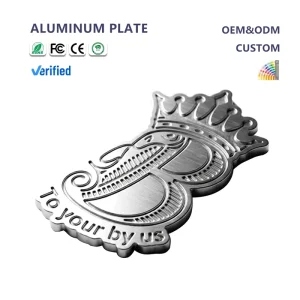 Exclusive Customized Polished Aluminum Nameplate High quality Durable and Scratch Resistant Home Decoration Signage