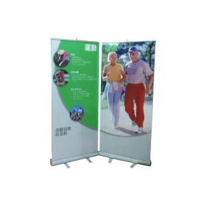 Exhibit Display Custom Design Advertising Roll up Banner Standing Aluminium Material Japanese