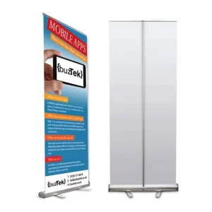 Exhibit Display Custom Single Sided Roll up Banner Kakemono Aluminum Retractable Roll up Banner Stand