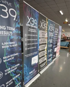 Exhibit Display Sale Custom Single Sided Roll up Banner Kakemono Aluminum Retractable Roll up Banner Stand
