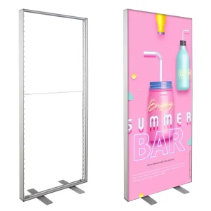Exhibition Advertising Fabric Sign Light Box Display Custom Size Double Side Aluminum Frame LED Lightbox