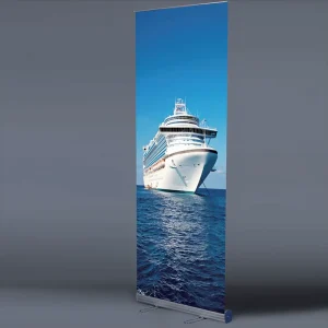 Exhibition Advertising Factory Supply 85*200Cm Aluminum Roll Up Display Pop Up Roll Up Media